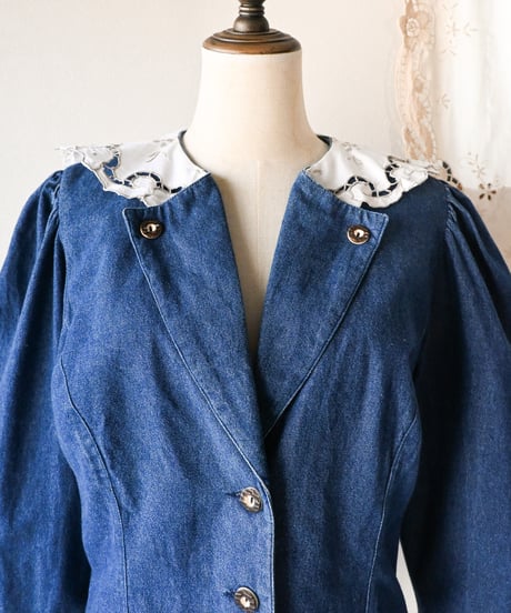 【Seek an nur】Tyrolean Denim Trachten Jacket