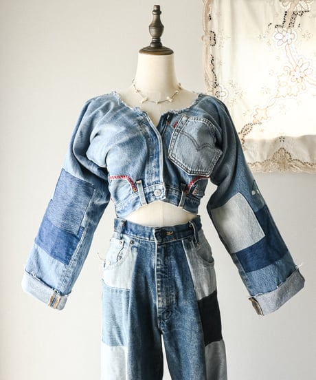 【curoam】Levi's denim pants reworked jacket