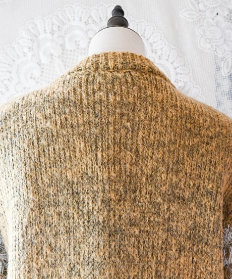 【Seek an nur】Shaggy Design Knit Cardigan