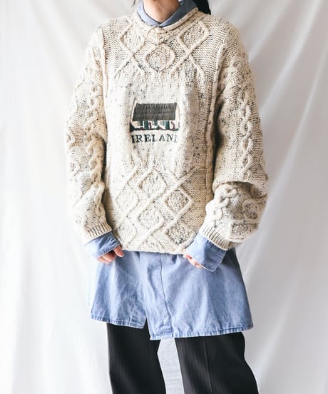 【Seek an nur】Ireland Alan Cable Knit Sweater