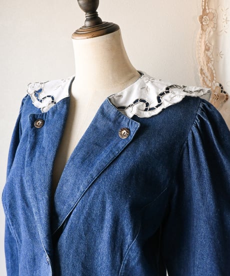 【Seek an nur】Tyrolean Denim Trachten Jacket