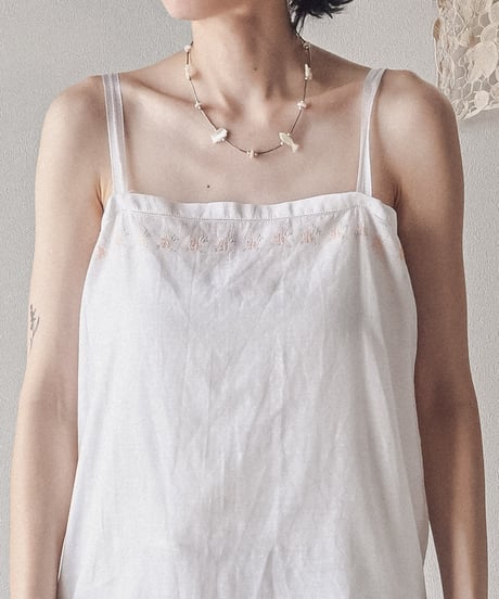 【Seek an nur】1900-20's antique cotton night dress