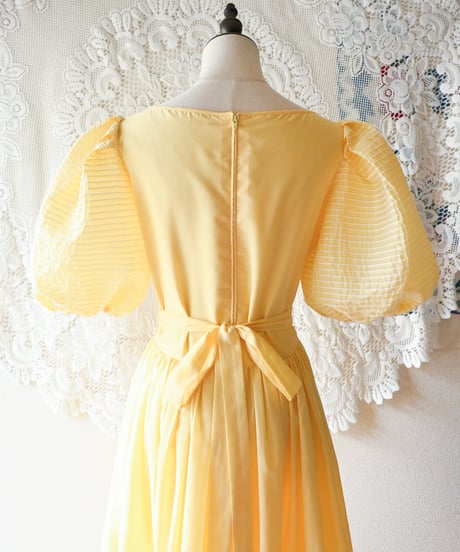 【tiny yearn】W-German Puff Maxi Dress