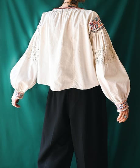 【Seek an nur】Romanian Vintage Traditional Blouse