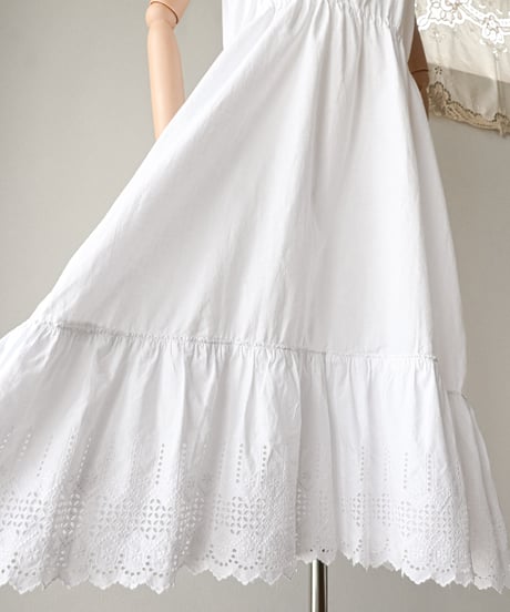 【Seek an nur】1900-20's antique cotton night dress