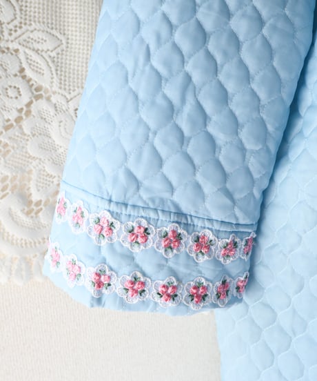 【tiny yearn】Vintage Euro Quilted Night Gown