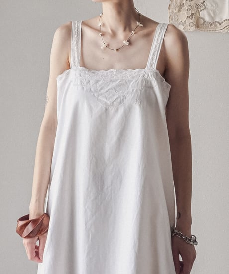 【Seek an nur】1900-20's antique cotton night dress