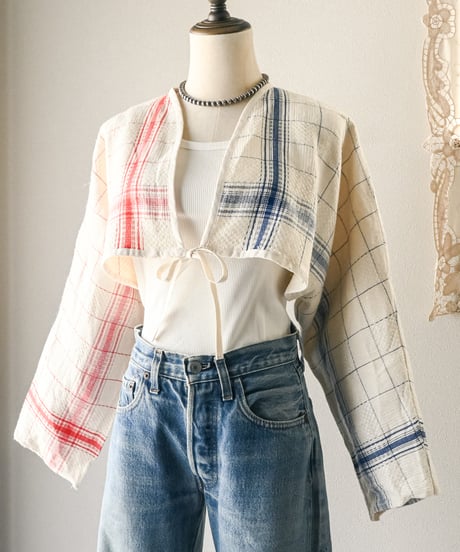 【Seek an nur 】French linen torchon blouse