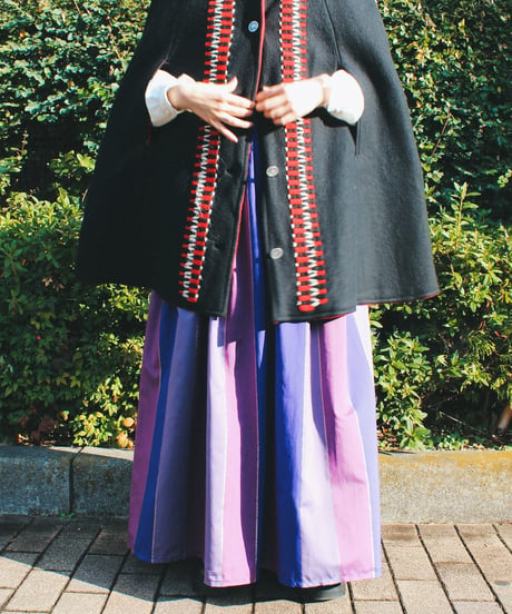 【tiny yearn】German Metallic Stripe Pleated Maxi Dress