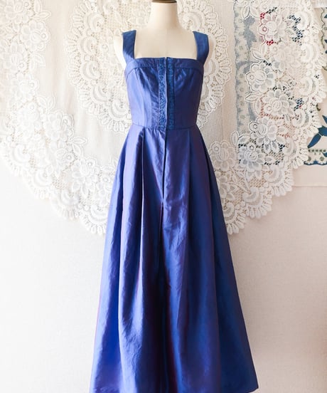 【tiny yearn】Tyrolean Metallic Silk Dirndl Dress