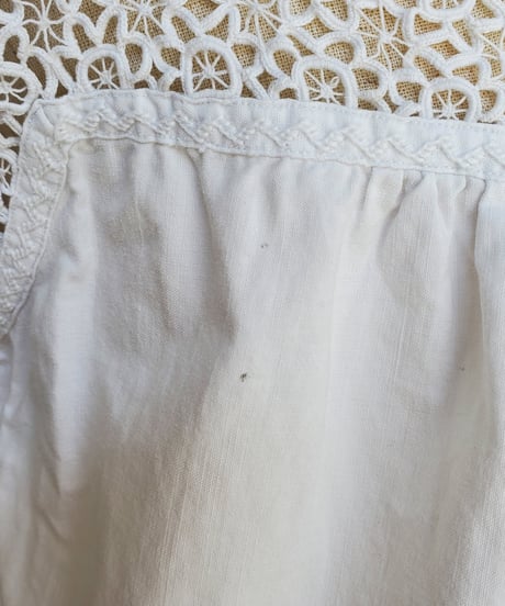 【Seek an nur】French Antique Cotton Night Blouse