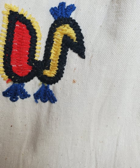 【tiny yearn】1970's Embroidered Ethnic Maxi Skirt