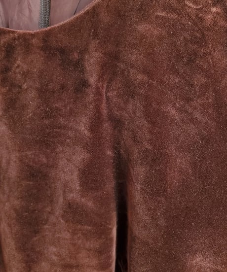 【Seek an nur】1970's Euro Velour Maxi Dress