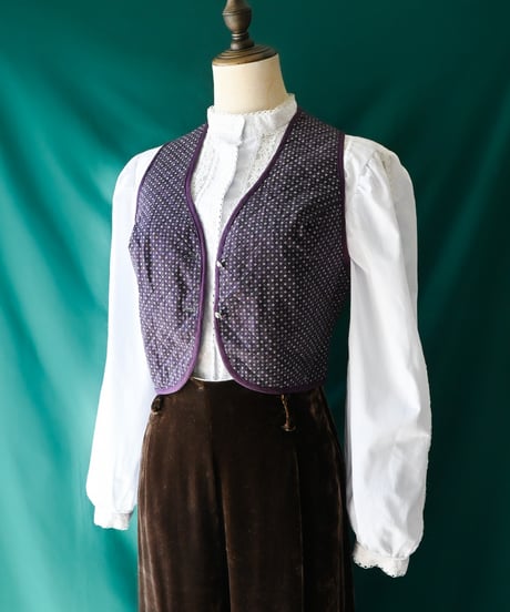 【Seek an nur】Tyrolean Quilted Trachten Vest