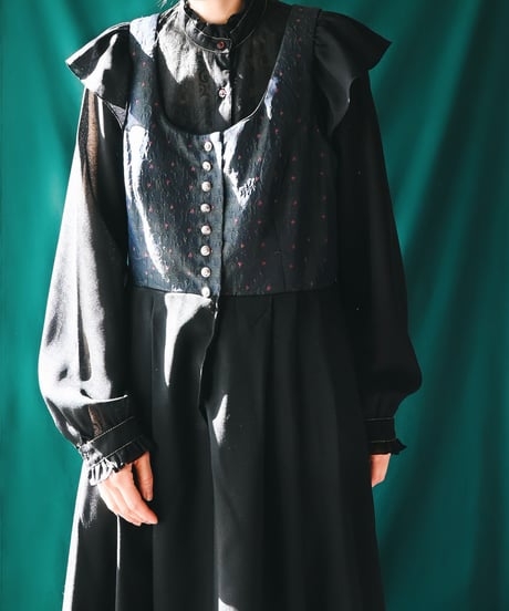 【Seek an nur】Tyrolean Black Dirndl Dress