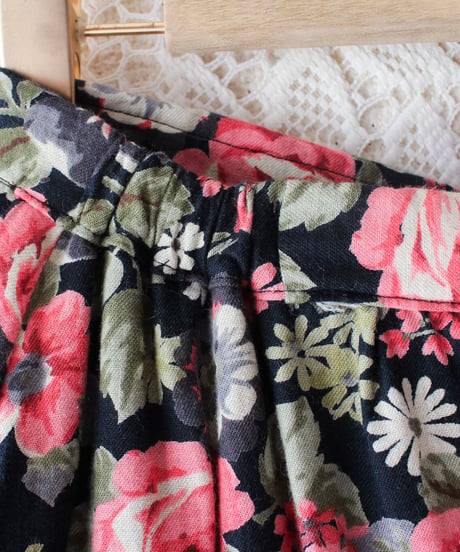 【Seek an nur】German Floral Tiered Maxi Skirt