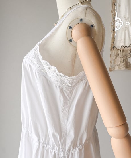 【Seek an nur】1900-20's antique cotton night dress