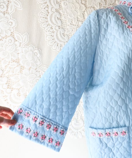 【tiny yearn】Vintage Euro Quilted Night Gown