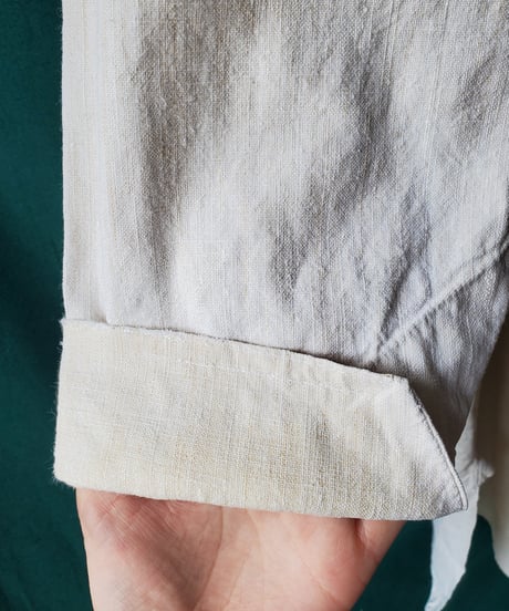 【Seek an nur】1900-20's French Antique Linen Smock