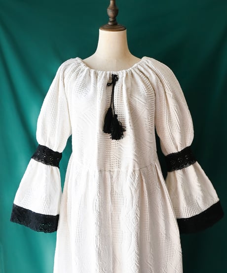 【Seek an nur】Romanian Vintage Waffle Dress