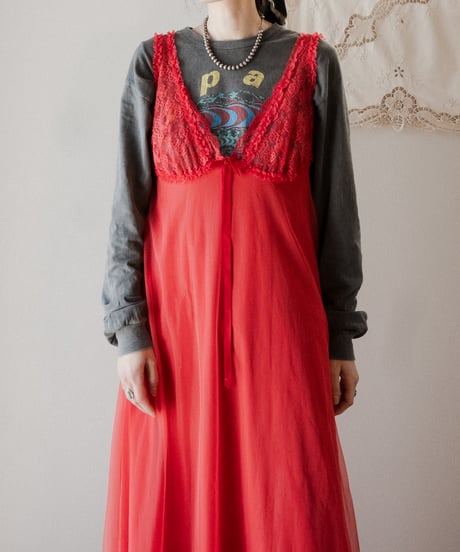 【Seek an nur】1970‘s Euro sheer night gown