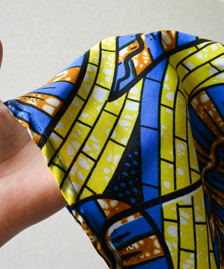 【tiny yearn】African Batik Flare Maxi Dress