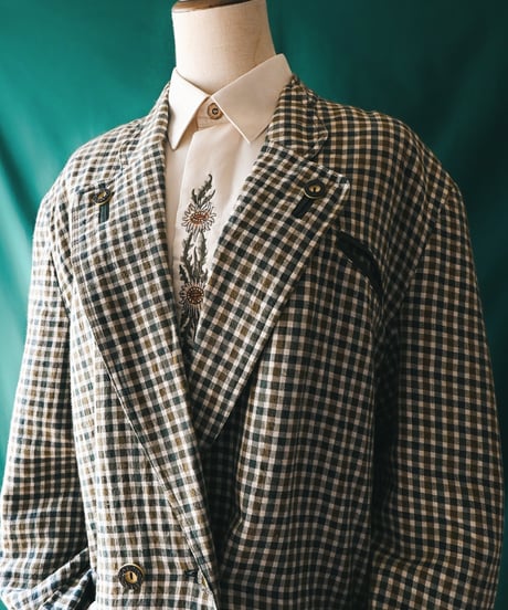 【Seek an nur】Tyrolean Check Over Jacket