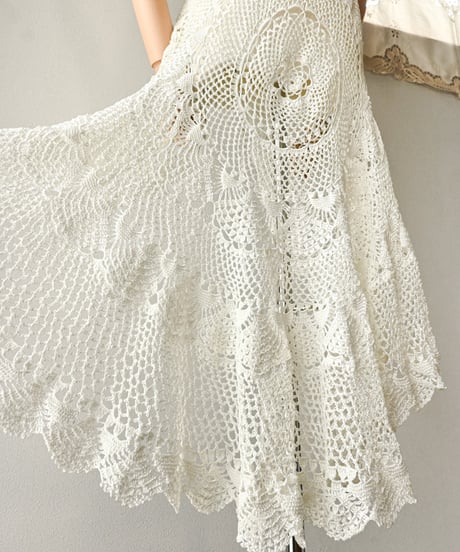 【Seek an nur】Vintage crochet dress