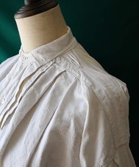 【Seek an nur】1890-1920's French Antique Linen Smock