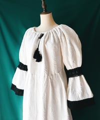 【Seek an nur】Romanian Vintage Waffle Dress