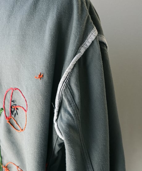 【tiny yearn】⁡60's French Embroidered Painted Work Coat