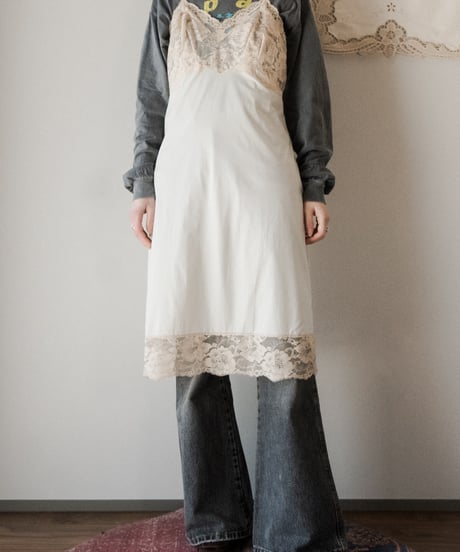 【Seek an nur】1970's usa vintage lingerie slip