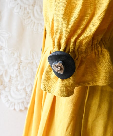 【tiny yearn】Tyrolean Linen Puff Dirndl Dress