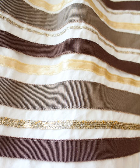 【Seek an nur】Euro Ribbon Cotton Wrap Skirt