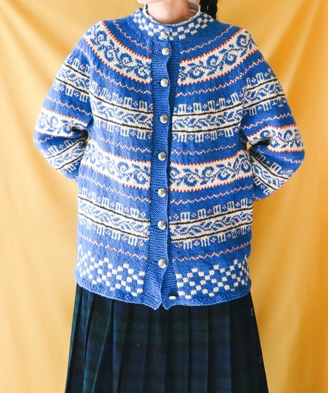【tiny yearn】Nordic Jacquard Over Cardigan