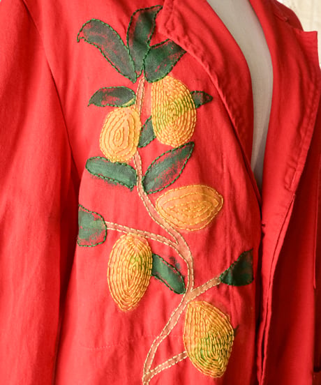 【tiny yearn】⁡70's German Embroidered Painted Work Coat