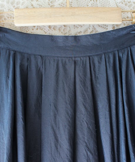 【Seek an nur】Euro Ribbon Lace Silk Maxi Skirt