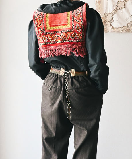 【tiny yearn】Arabian rug Bib Vest