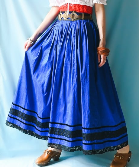 【tiny yearn】Euro Metallic Silk Flare Skirt