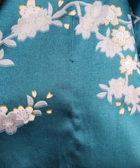 【tiny yearn】Vintage Printed Satin Chinese Long Gown