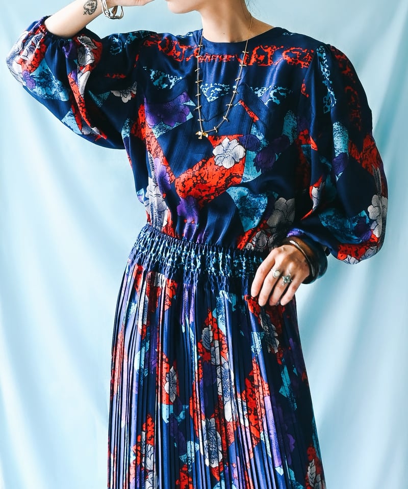 tiny yearn】Diane Freis Pleated Maxi Dress | Se