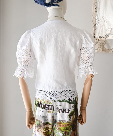 【Seek an nur】Euro lace linen dirndl blouse