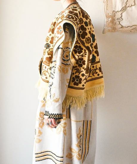 【tiny yearn】Arabian rug Vest Jacket