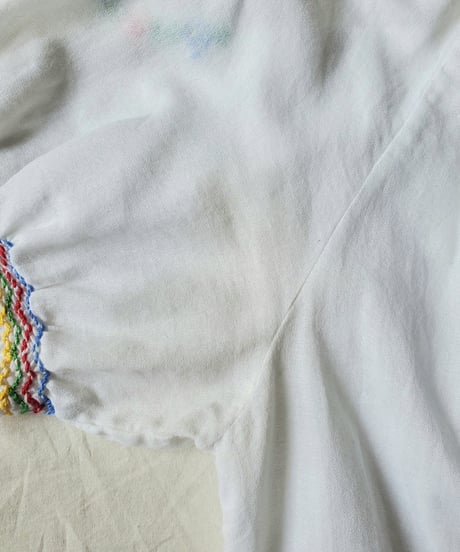 【Seek an nur】Hungarian Vintage Embroidered Peasant Blouse