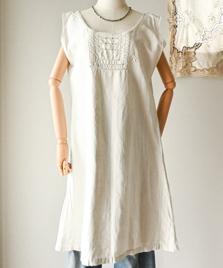 【Seek an nur】1890-1910's French antique night dress