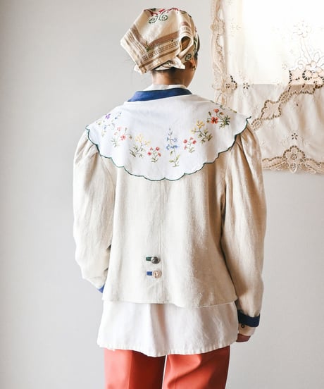 【Seek an nur】Tyrolean Linen Trachten Jacket