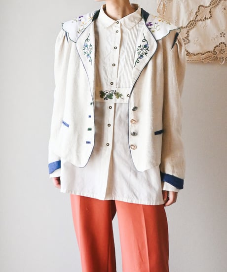 【Seek an nur】Tyrolean Linen Trachten Jacket