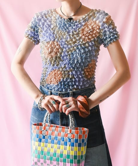 【tiny yearn】Euro Floral Popcorn Tops