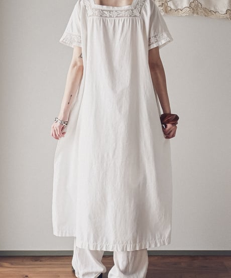 【Seek an nur】1900-10's antique night gown dress