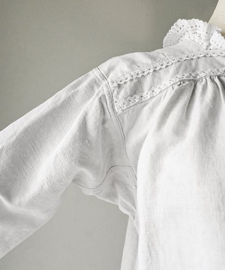 【Seek an nur】1890-1910's French antique linen smock